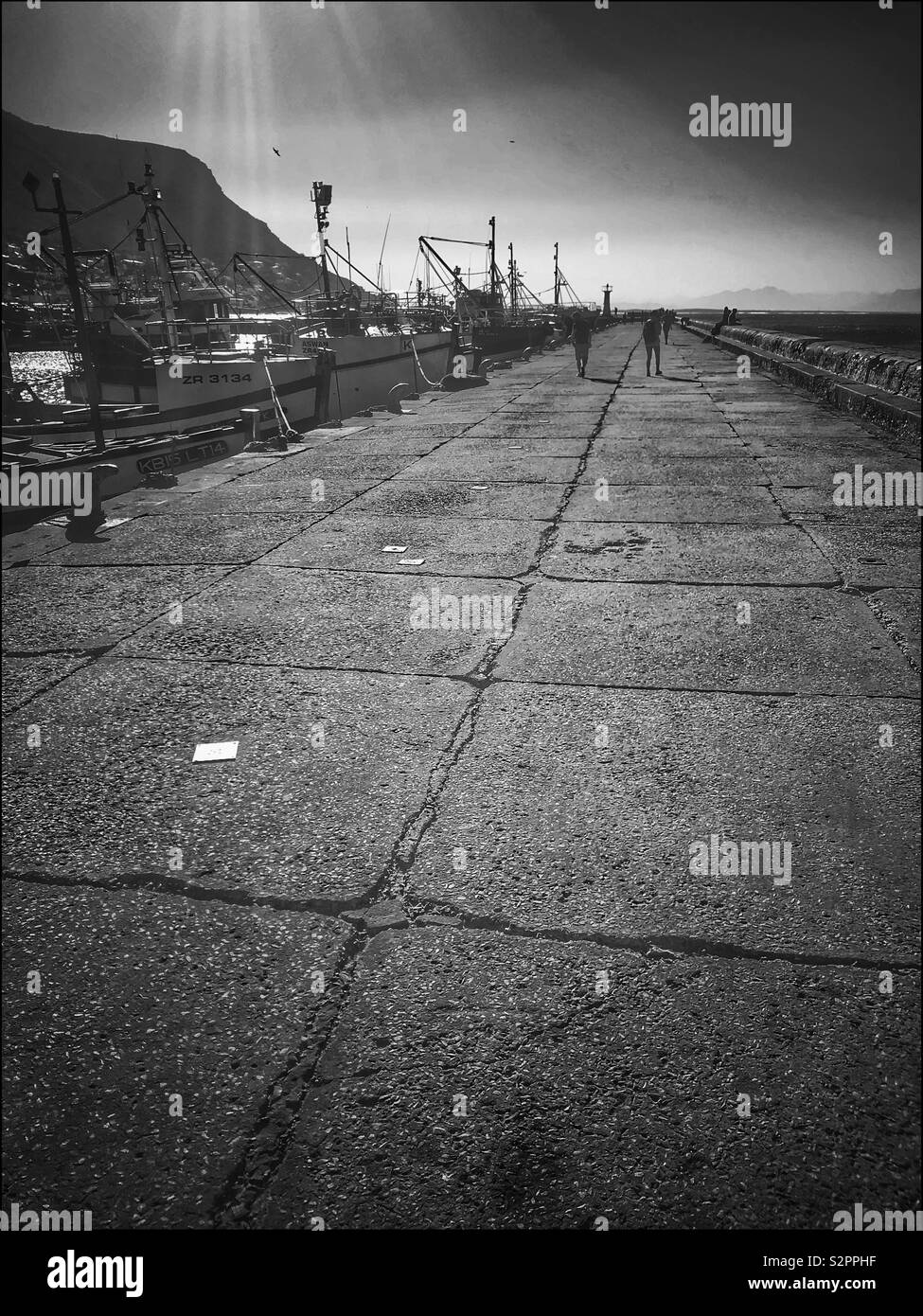 Promenade at marina Black and White Stock Photos & Images - Alamy