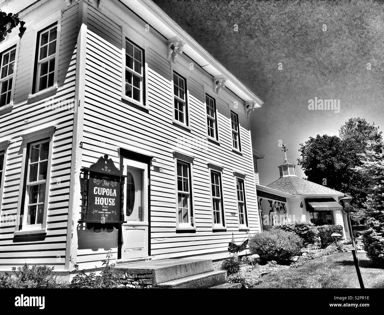 The Cupola House Historic Landmark in Egg Harbor Wisconsin Stock Photo