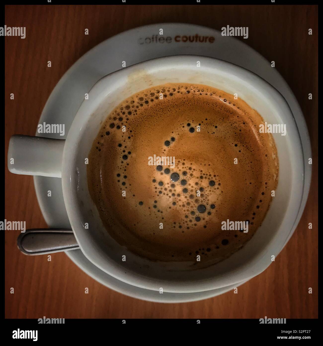 Cup of black coffee. - Smartphone Captured Stock Image