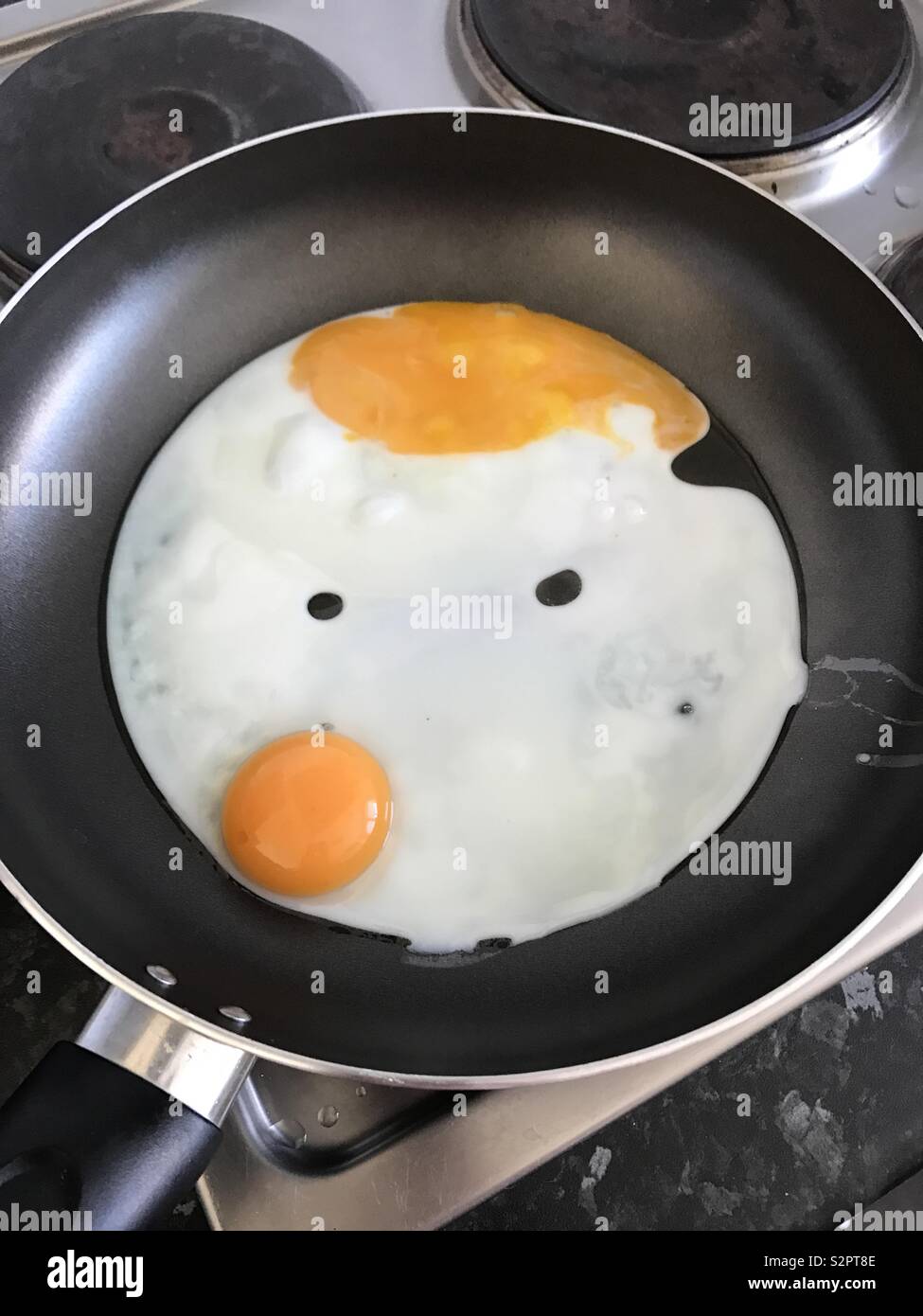 Egg face Stock Photo