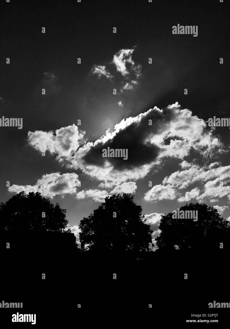 Dramatic cloudscape - Smartphone Captured Stock Image Dramatic cloudscape - Smartphone Captured Stock Image