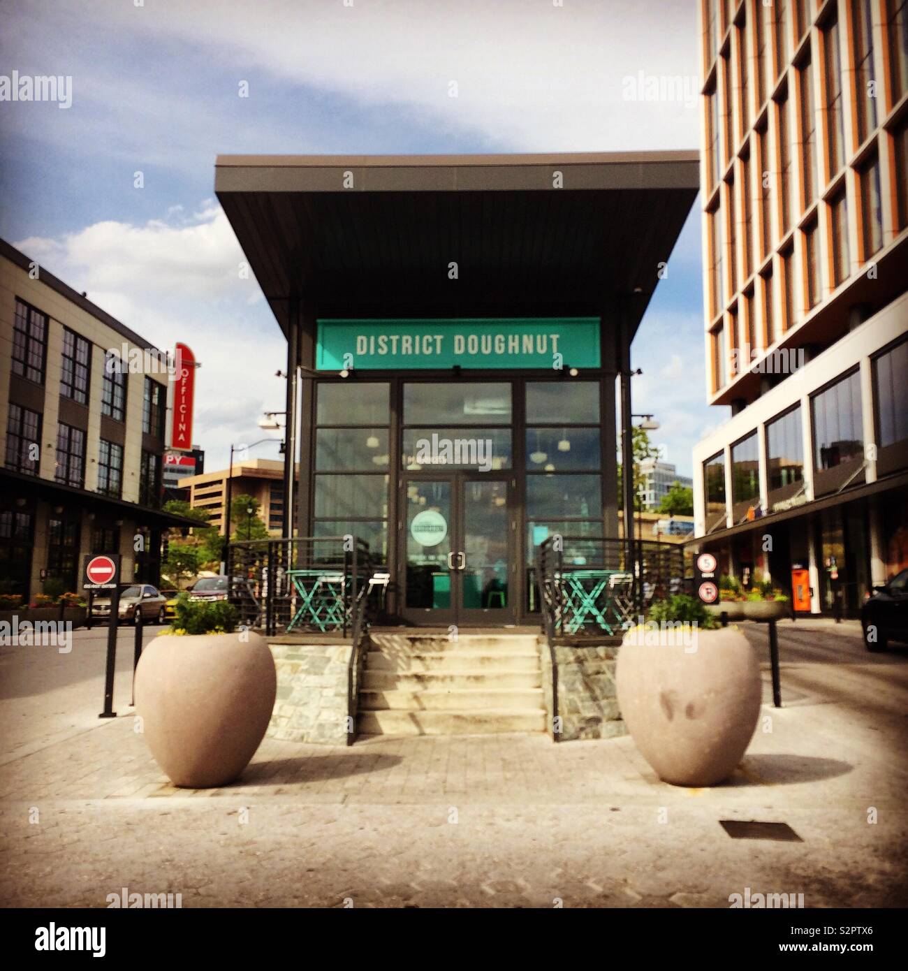 District Doughnut, Southwest Waterfront, Washington, DC, United States - Smartphone Captured Stock Image