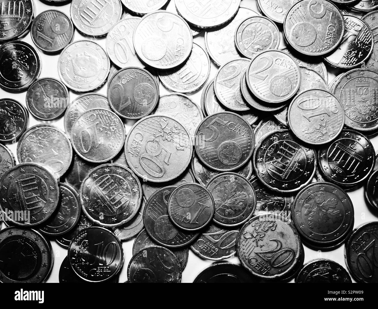 Five of coins Black and White Stock Photos & Images - Alamy
