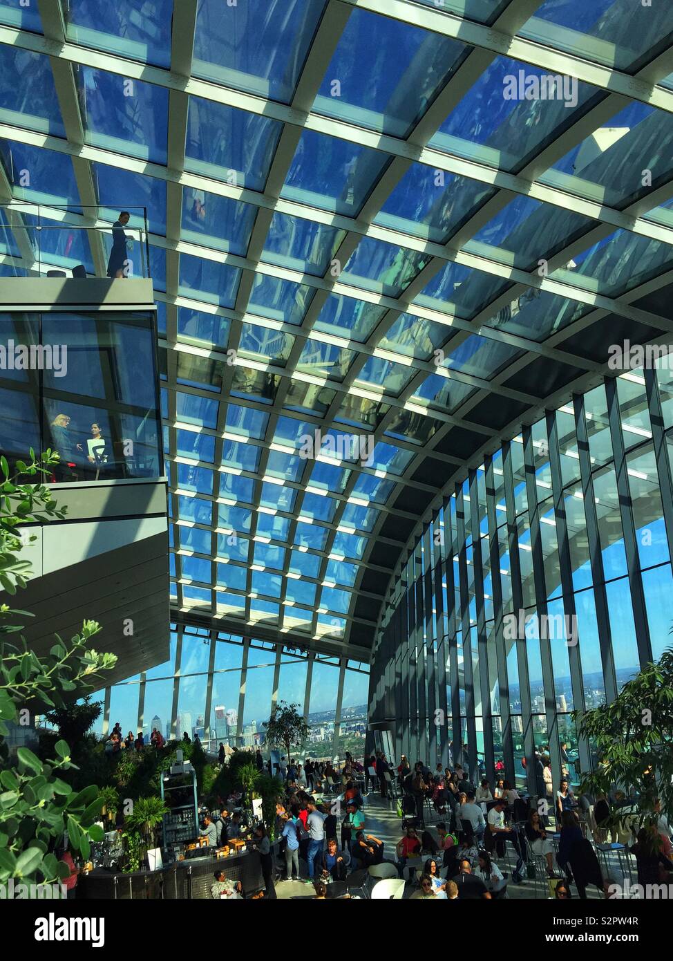 The Sky Garden, The Fenchurch Building, London, UK - Smartphone Captured Stock Image