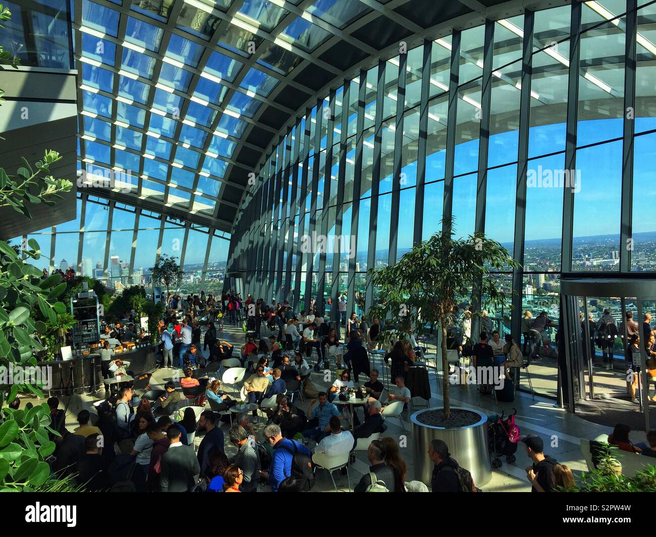 The Sky Garden, The Fenchurch Building, London, UK - Smartphone Captured Stock Image