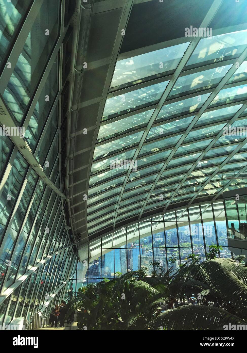 The Sky Garden, The Fenchurch Building, London, UK - Smartphone Captured Stock Image