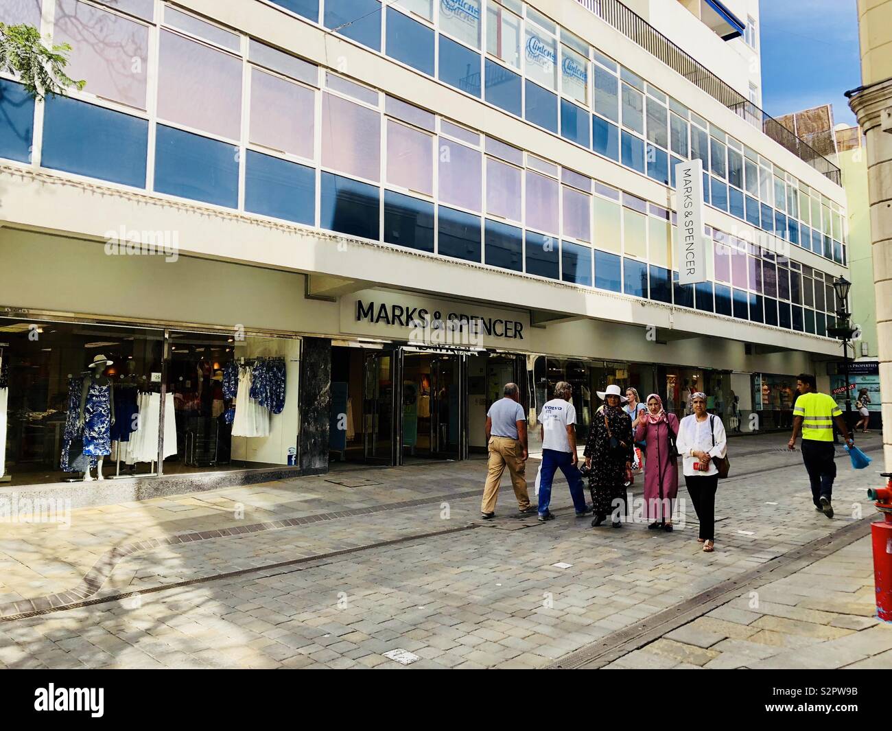 Marks and spencer store in Gibraltar - Smartphone Captured Stock Image