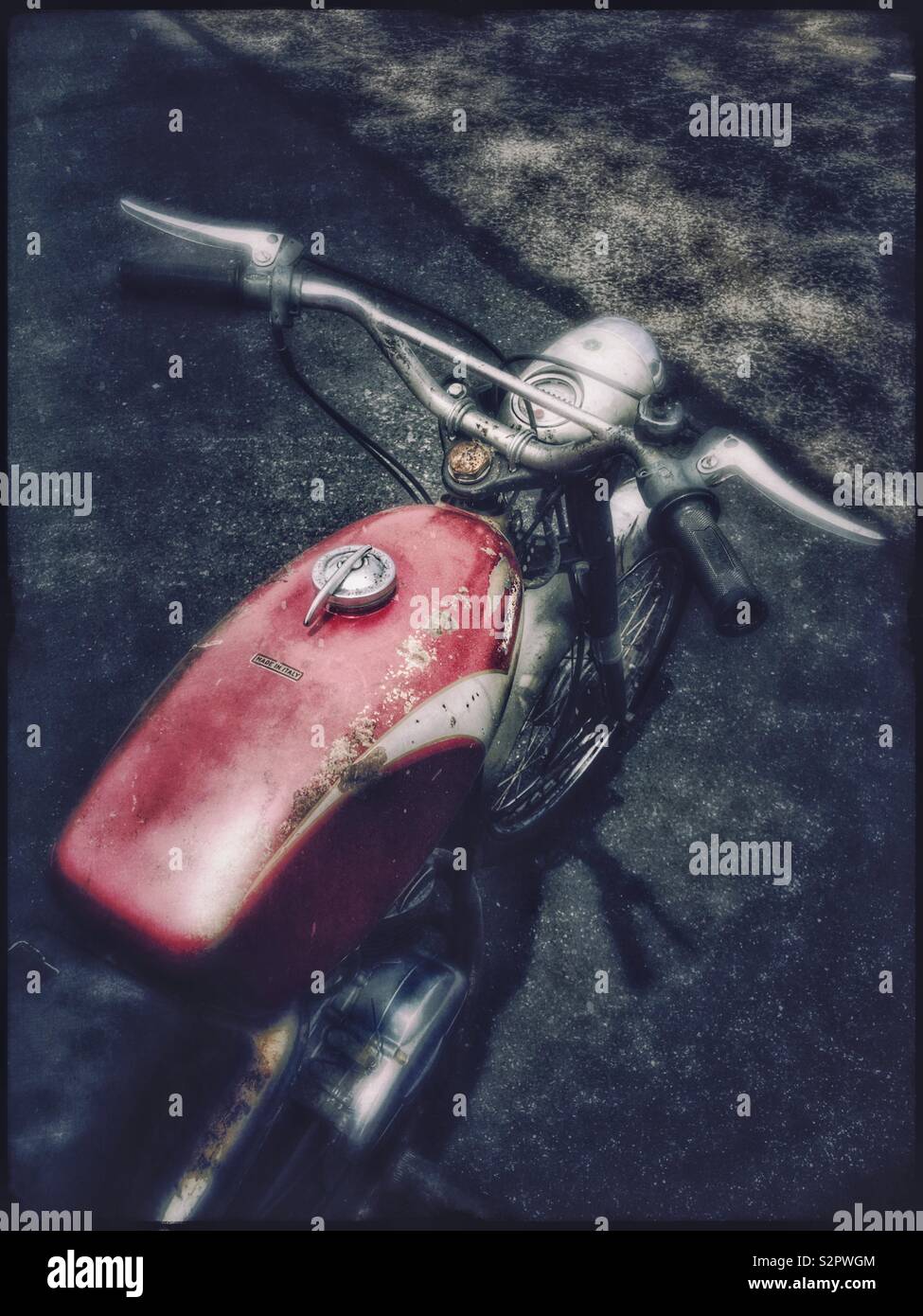 Vintage Ducati motorcycle - Smartphone Captured Stock Image