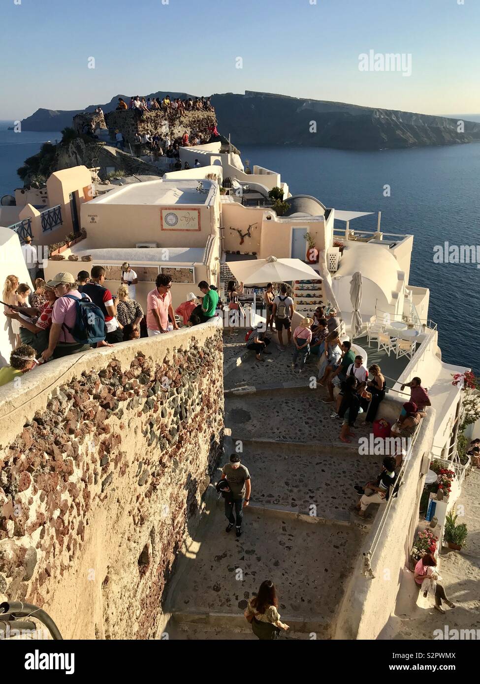 Oia Santorini - Smartphone Captured Stock Image
