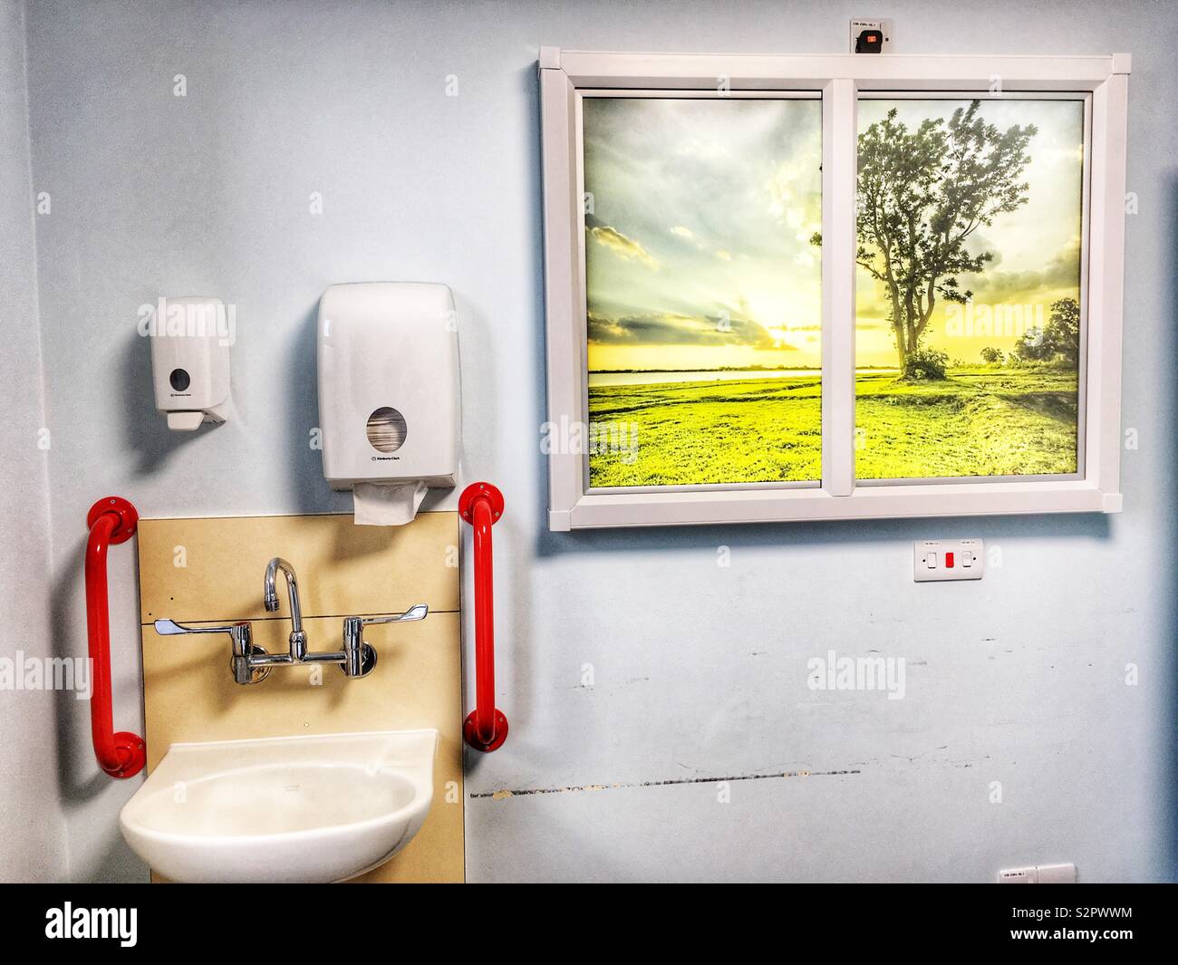 NHS Hospital - Smartphone Captured Stock Image