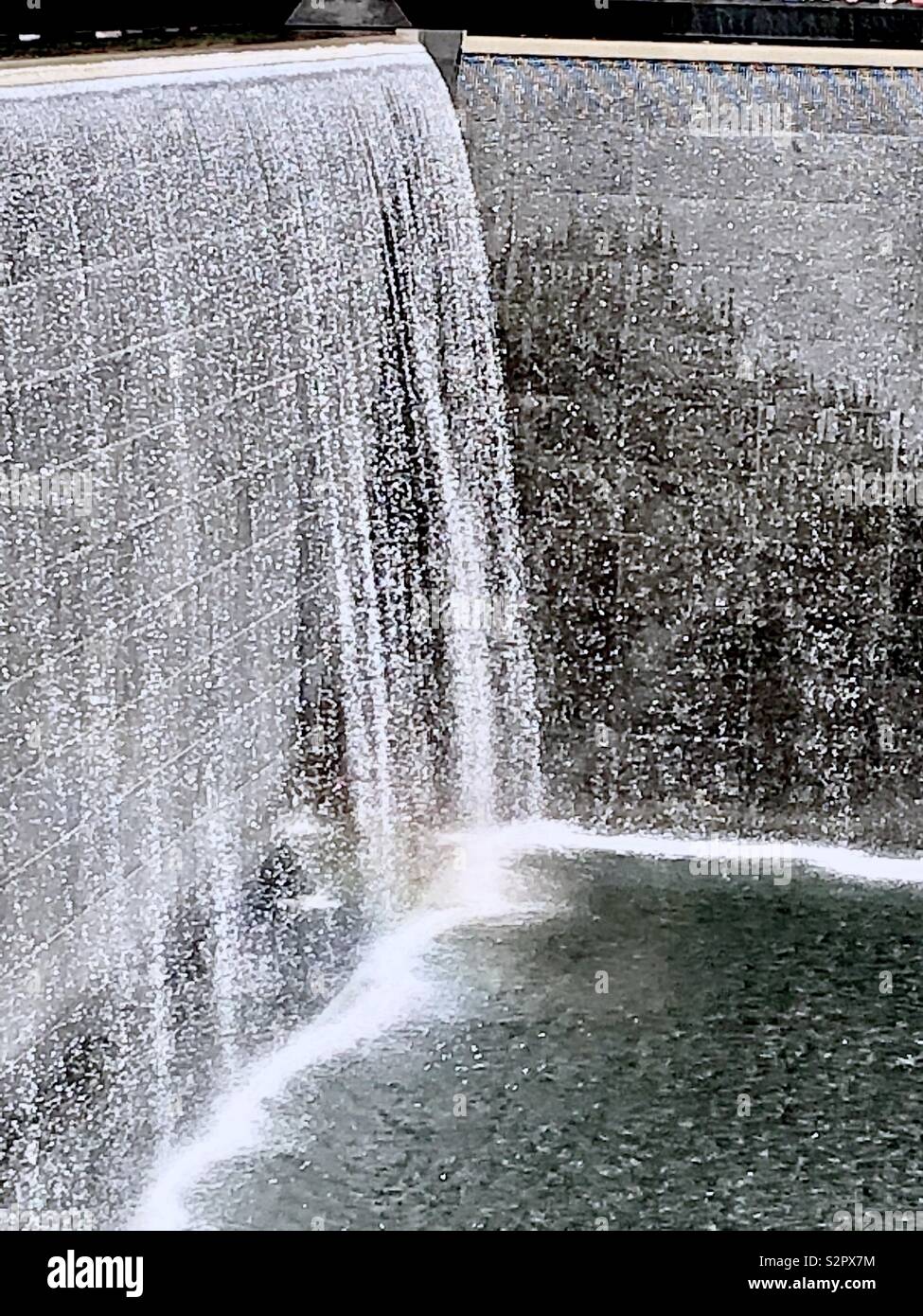 Waterfall World Trade Center Memorial Stock Photo