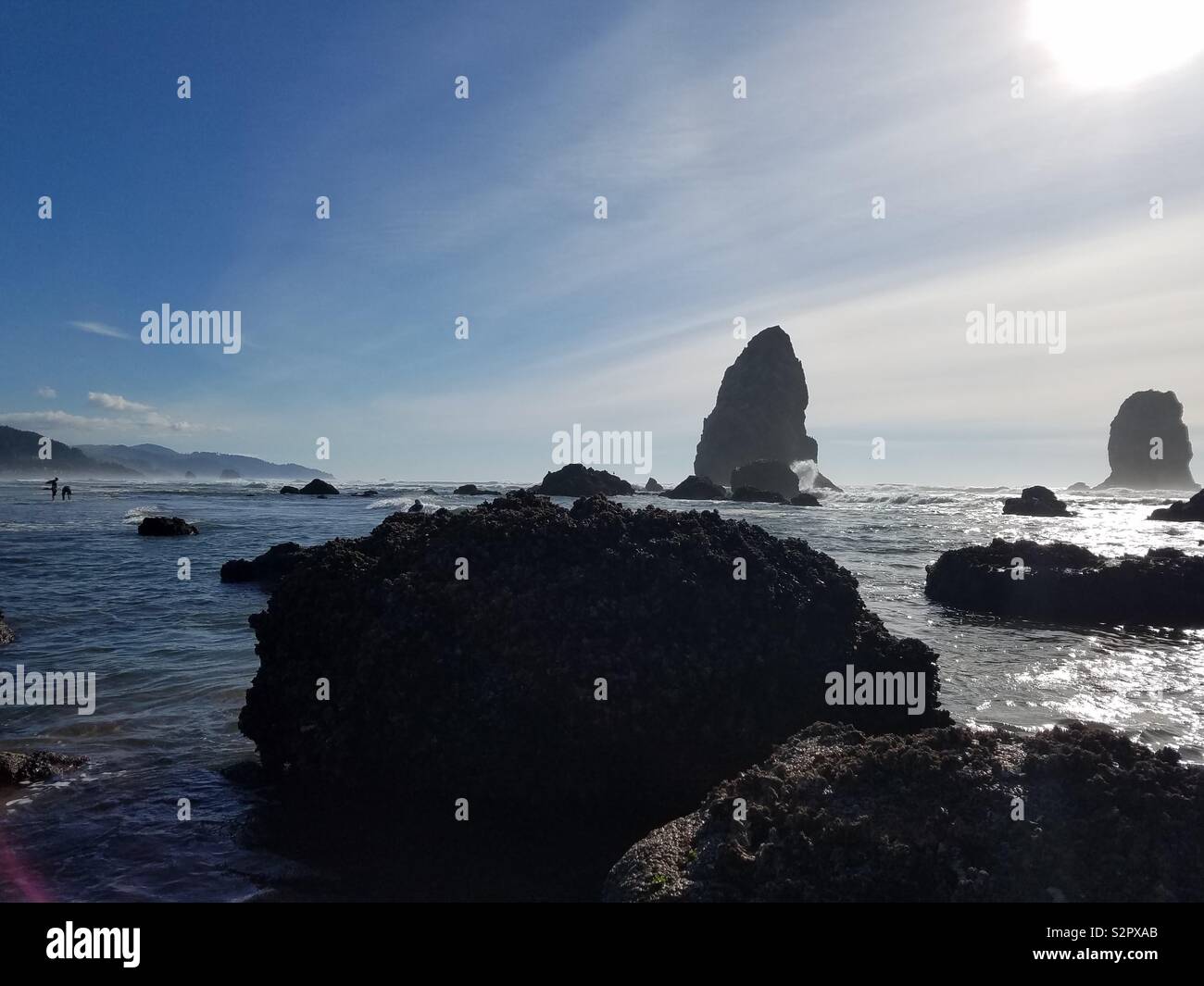 Cannon Beach Oregon October 2018 - Smartphone Captured Stock Image