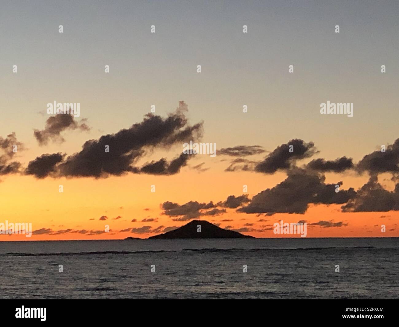 Dog island at sunset. British Virgin Islands Stock Photo Alamy