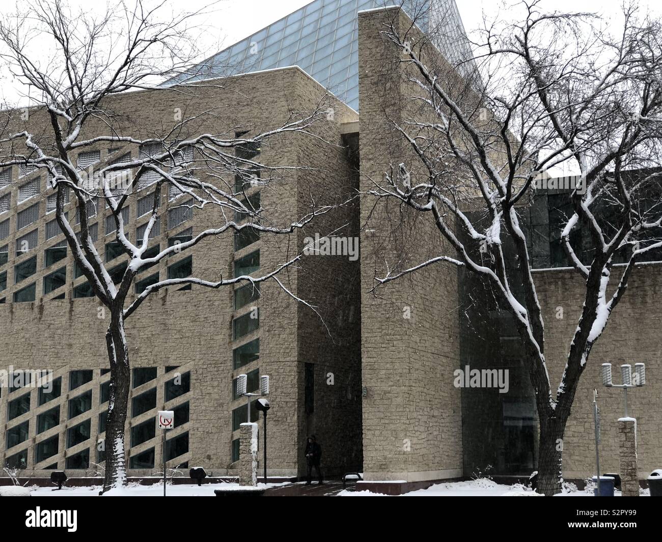 Modern architecture Edmonton City Hall Stock Photo Alamy