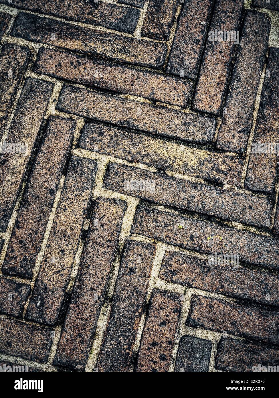 Pattern of paving bricks. Stock Photo