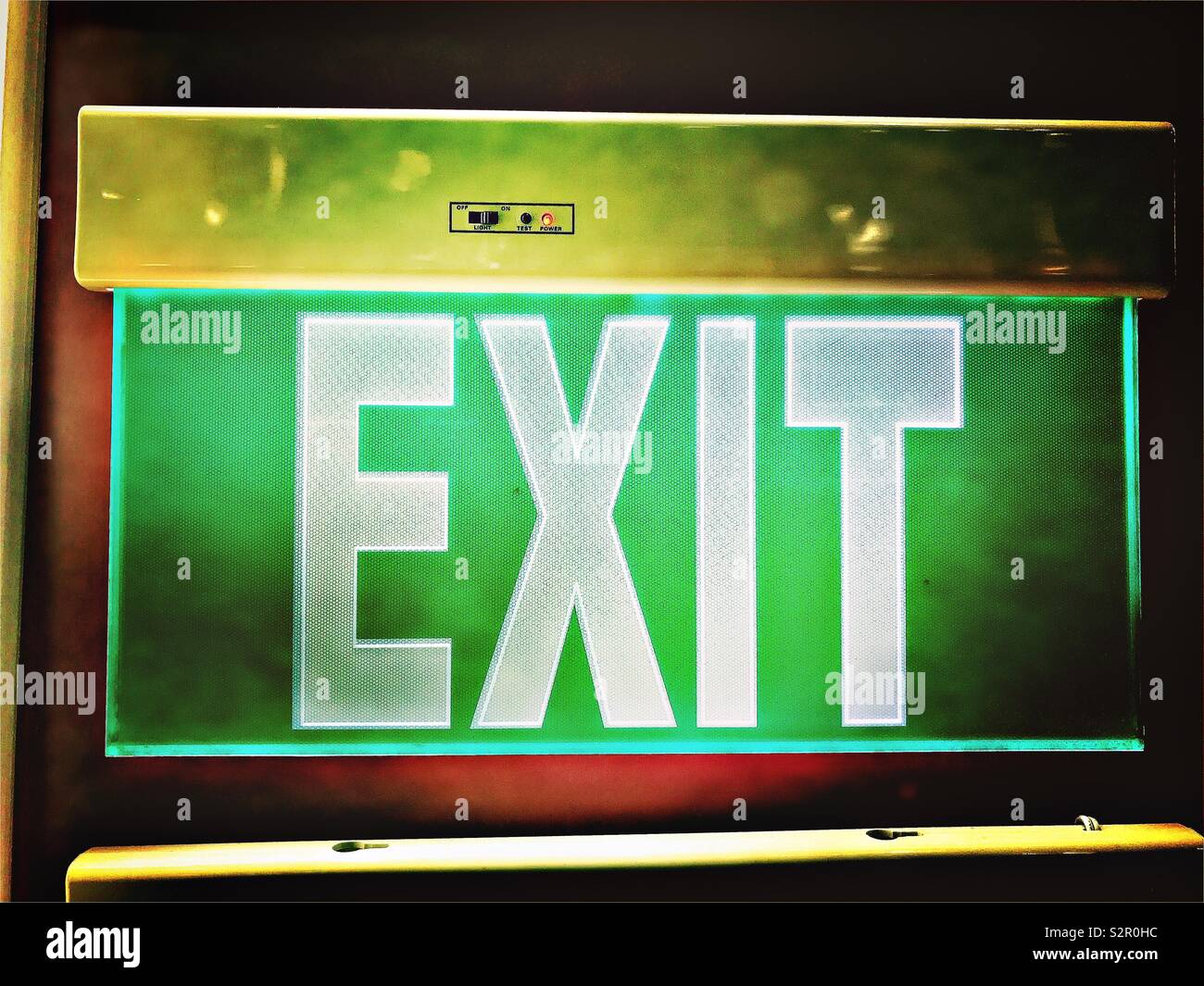 Exit sign Stock Photo