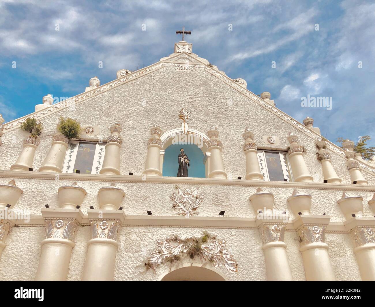 St. William Cathedral in Laoag, Ilocos Norte, Philippines - Smartphone Captured Stock Image