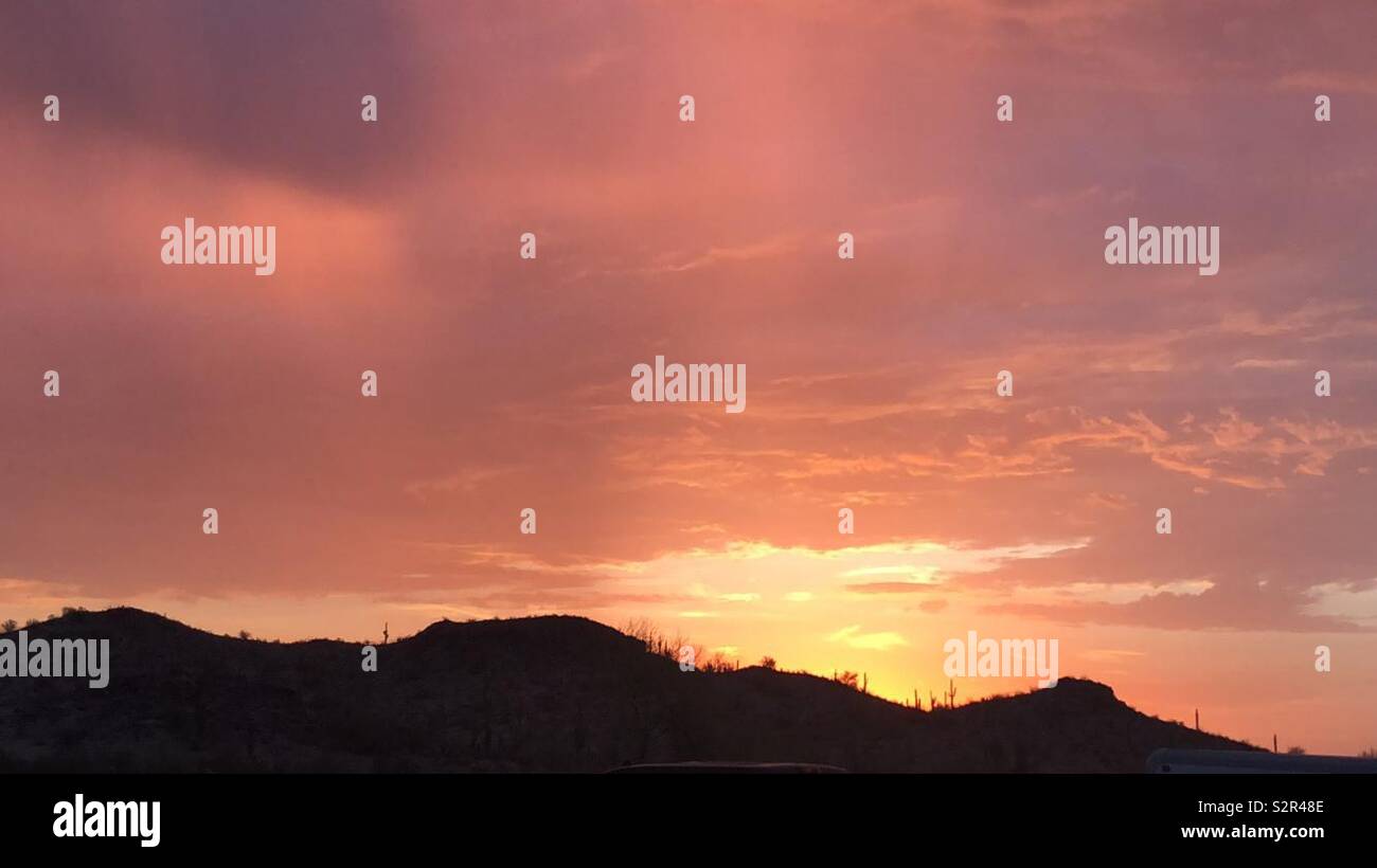 Fact: Arizona sunrises are actually the best sunrises Stock Photo - Alamy