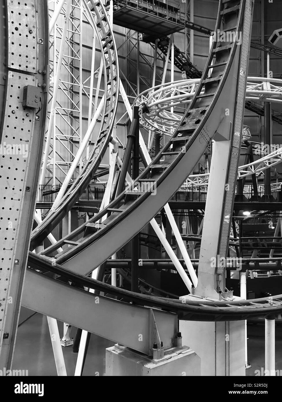 Mind Bender Roller Coaster At West Edmonton Mall Stock Photo Alamy