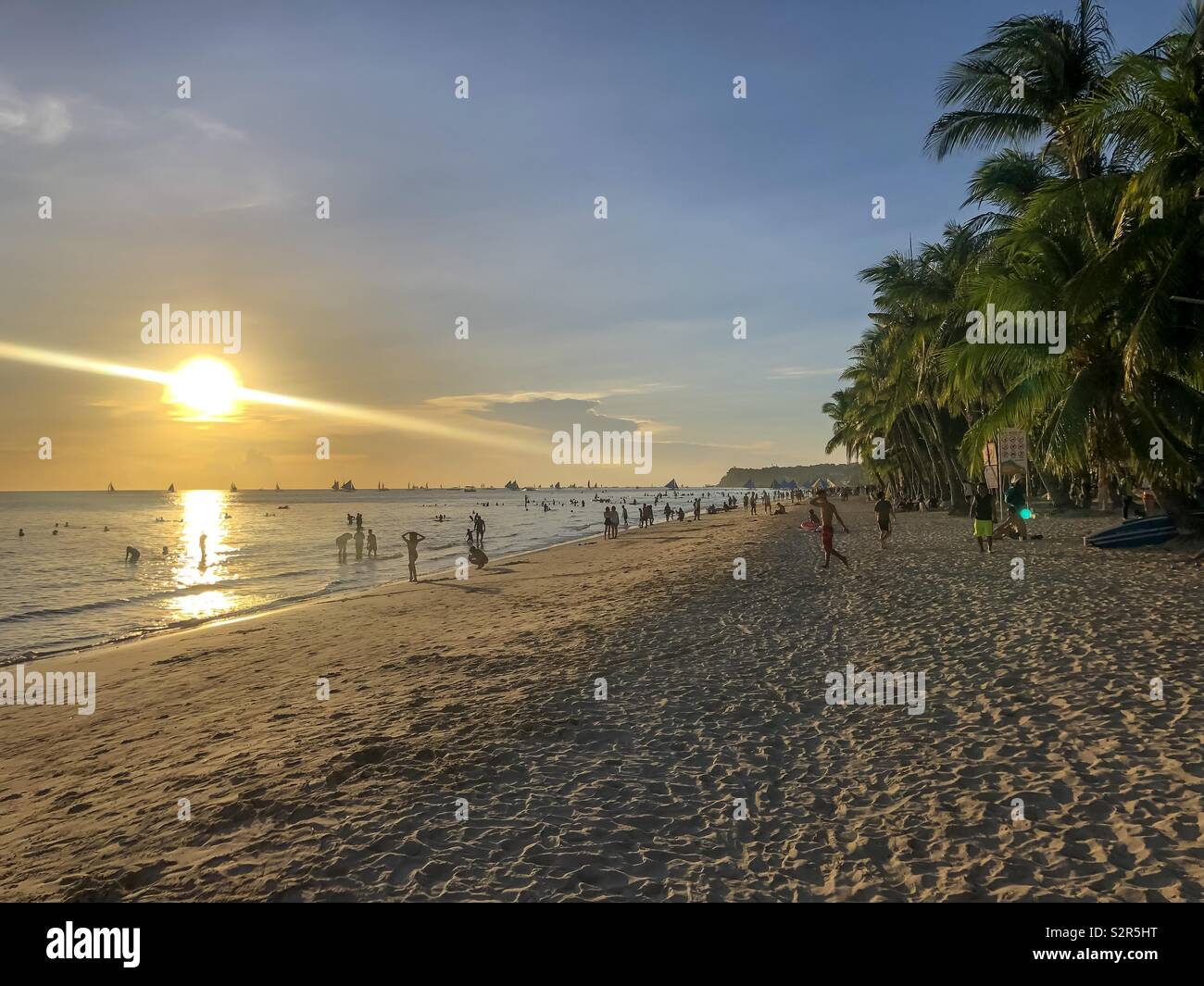 Sunset, Boracay Stock Photo