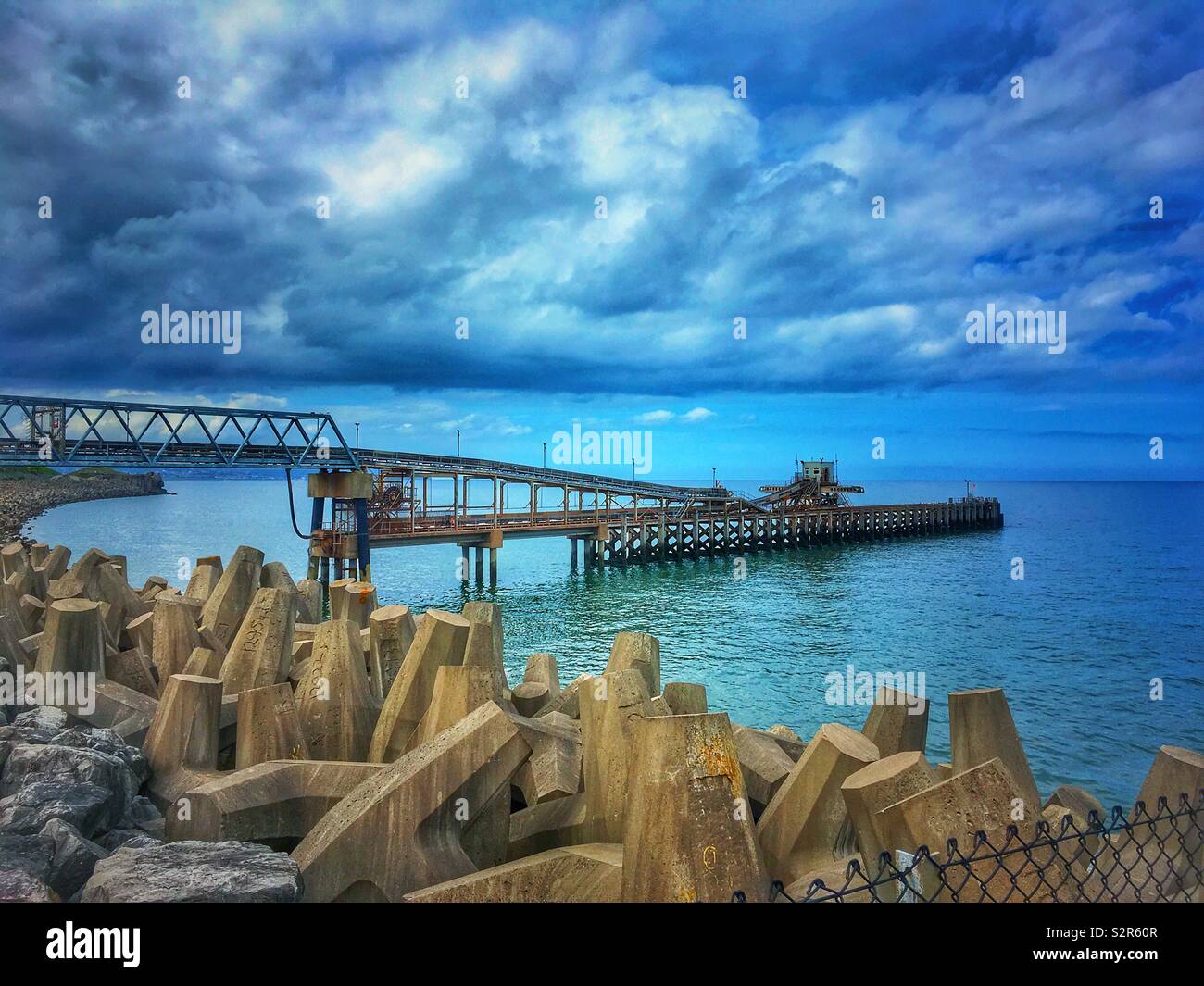 Rayners Quarry in Old Colwyn Wales Uk - Smartphone Captured Stock Image