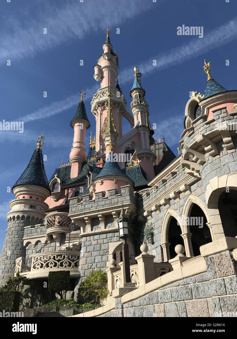 Disneyland princess Castle - Paris France Stock Photo