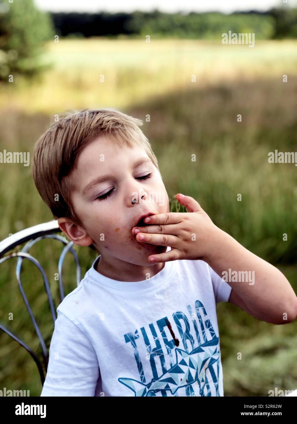 Kid’s favourite summer food Stock Photo