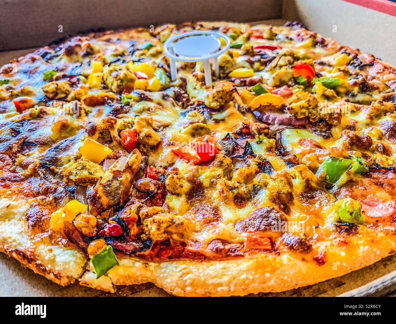 Takeaway pizza - Smartphone Captured Stock Image