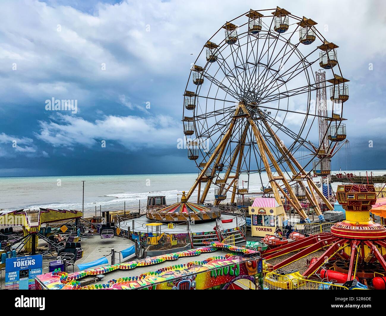 Bridlington pleasure beach Stock Photo