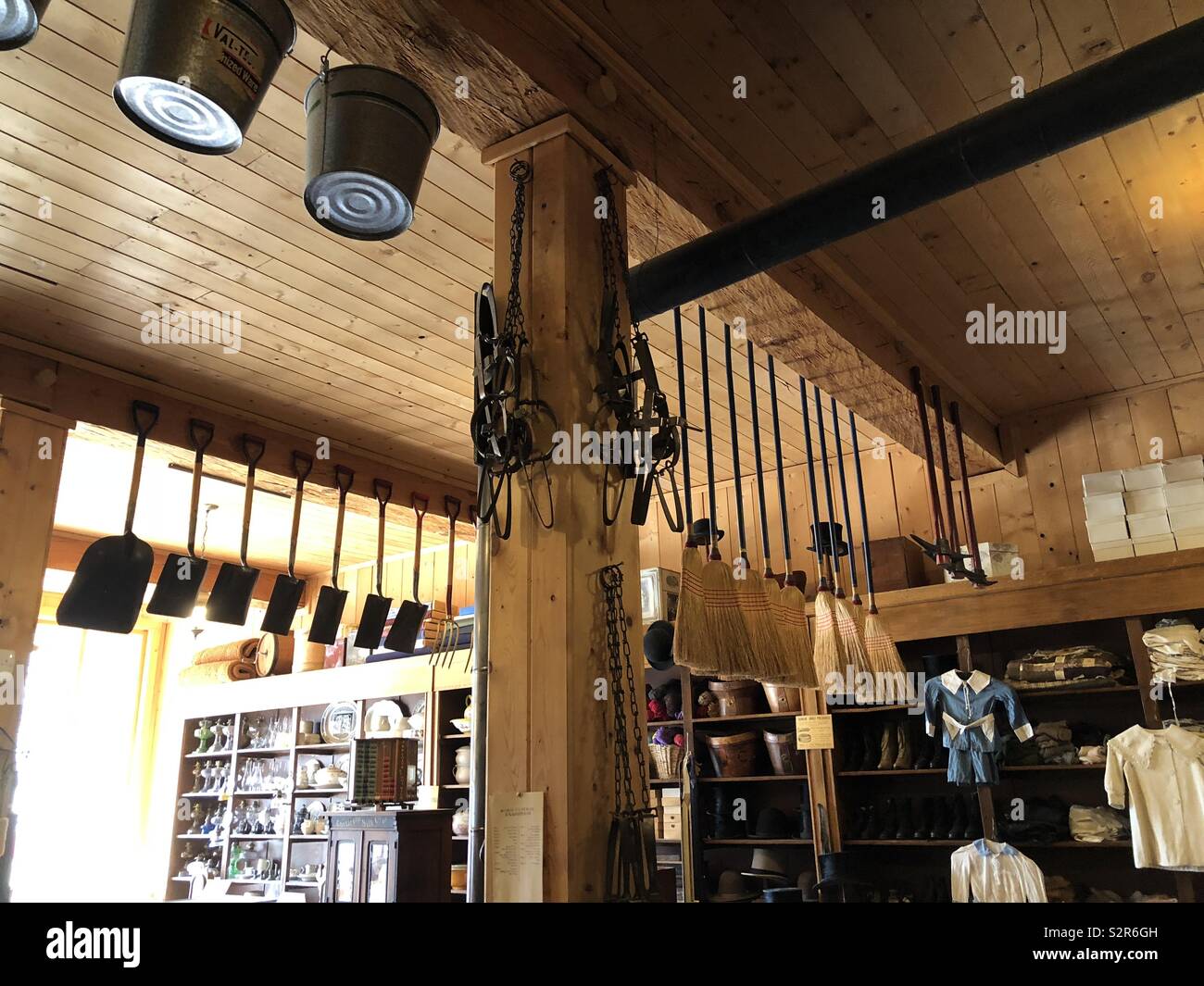 Historical Mercantile Store And Interpretive Museum Display At