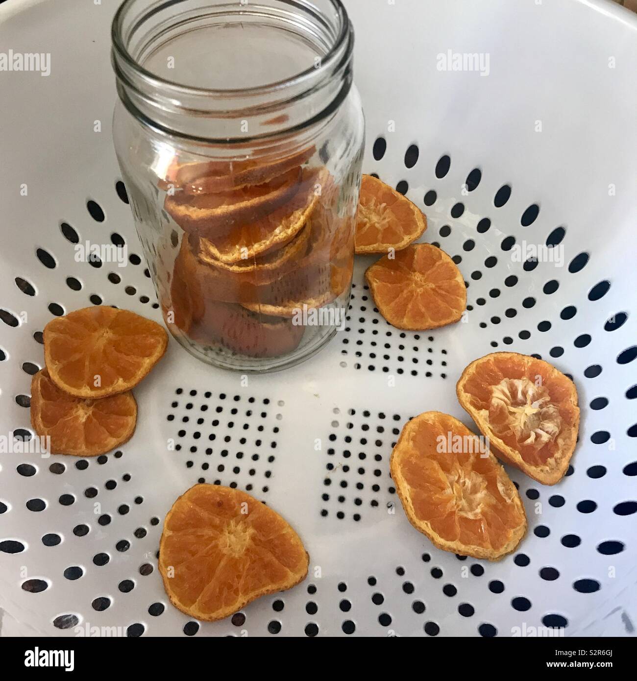 Dried Oranges in a mason jar Stock Photo Alamy