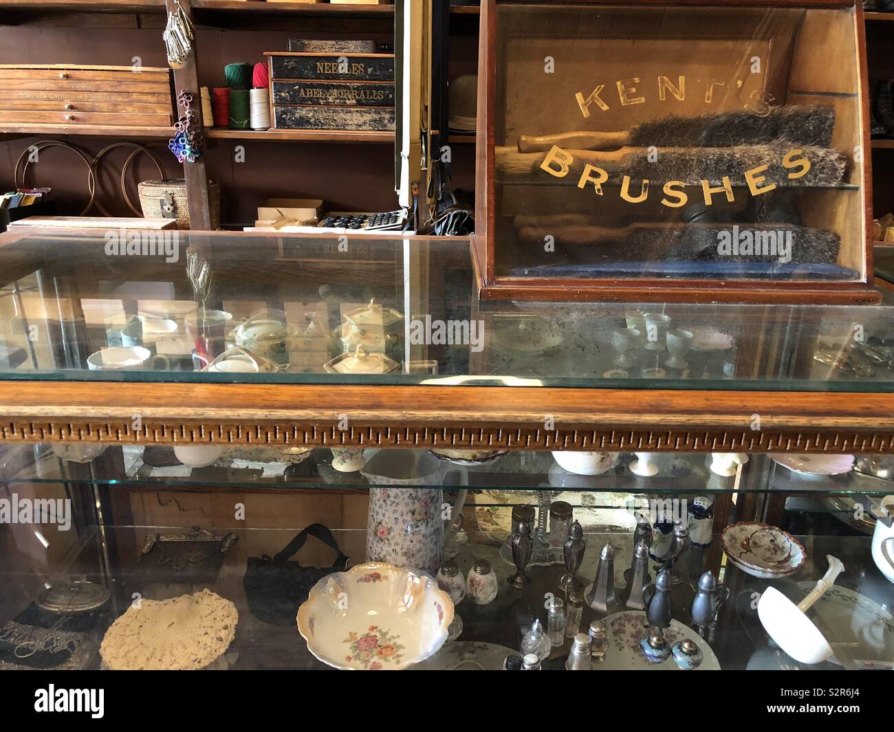 Merchandise display at the Historical mercantile store and interpretive