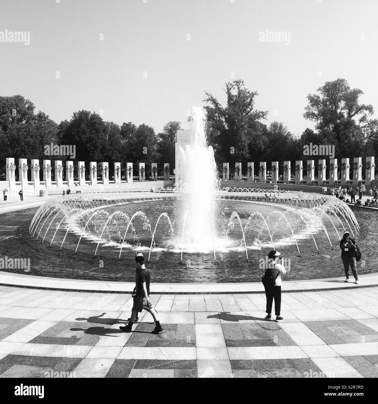 Fountain, World War II Memorial, National Mall, Washington, D.C