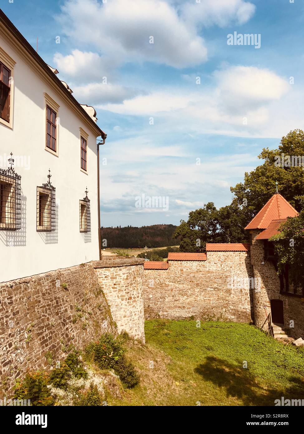 Bouzov moat - Smartphone Captured Stock Image