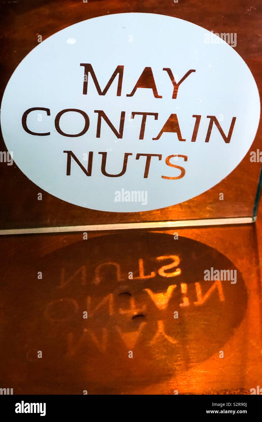 My contain nuts Stock Photo