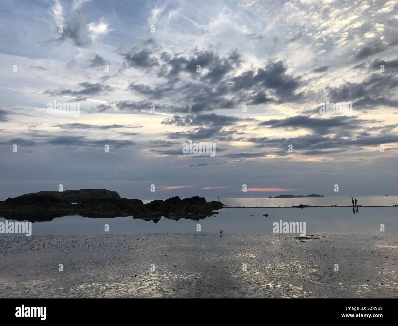 Evening sky over the coast - Smartphone Captured Stock Image
