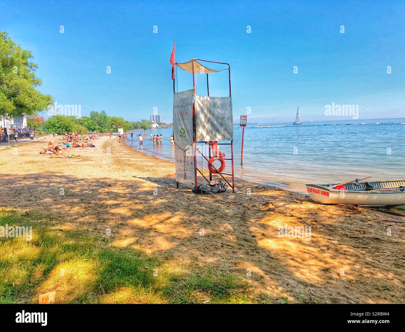 Sunnyside beach on the shores of Lake Ontario in Toronto, Canada. Stock Photo