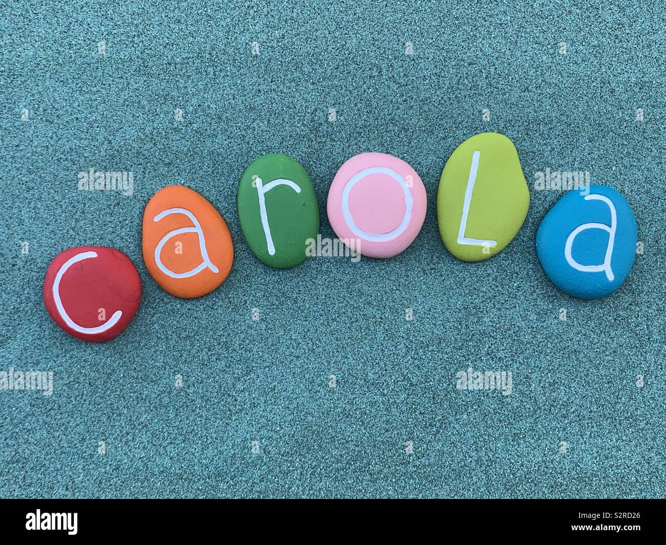 Pebble Lettering Carola hi-res stock photography and images - Alamy