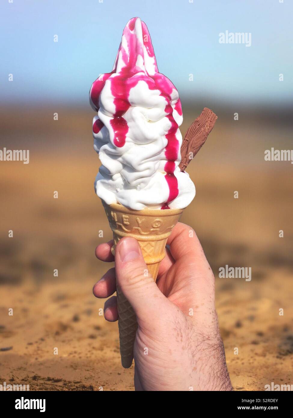 Ice cream by the seaside - Smartphone Captured Stock Image Ice cream by the seaside - Smartphone Captured Stock Image
