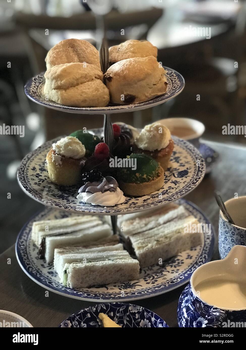 Afternoon tea cakes and sandwiches hires stock photography and images