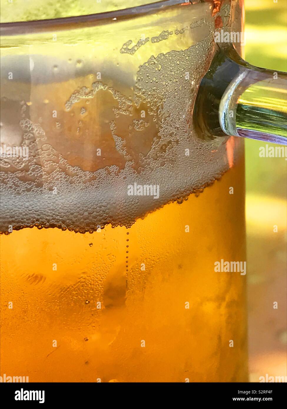 Jar of beer. Close view. - Smartphone Captured Stock Image