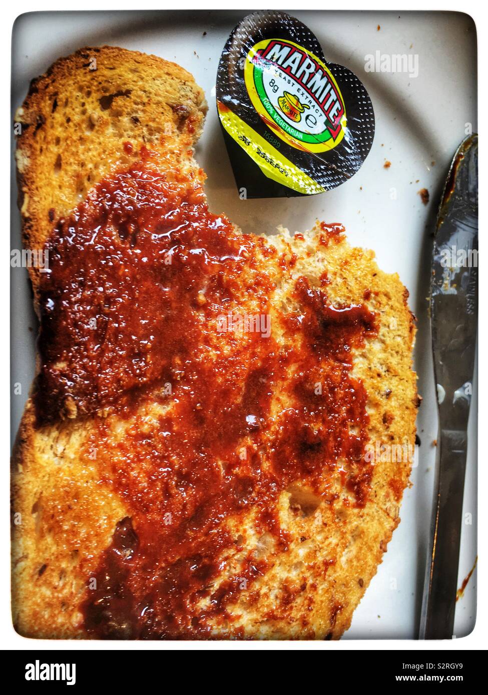 Marmite on toast Stock Photo Alamy