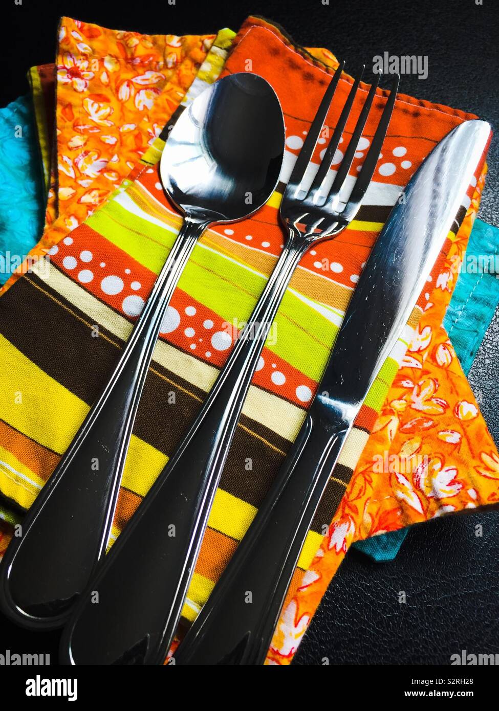 Handmade Cloth Napkins Stock Photo Alamy