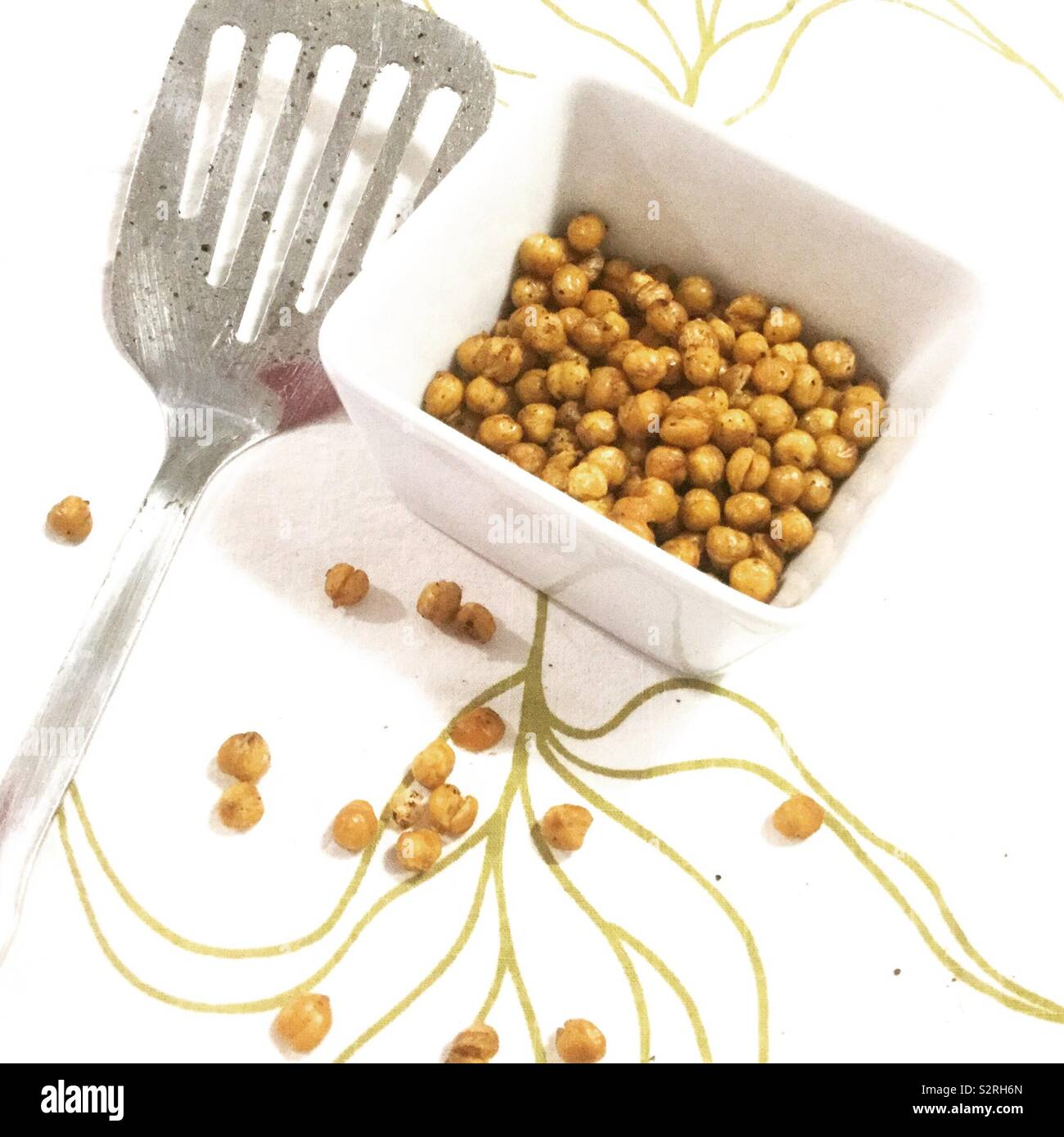 Oven Roasted Chick Peas Stock Photo