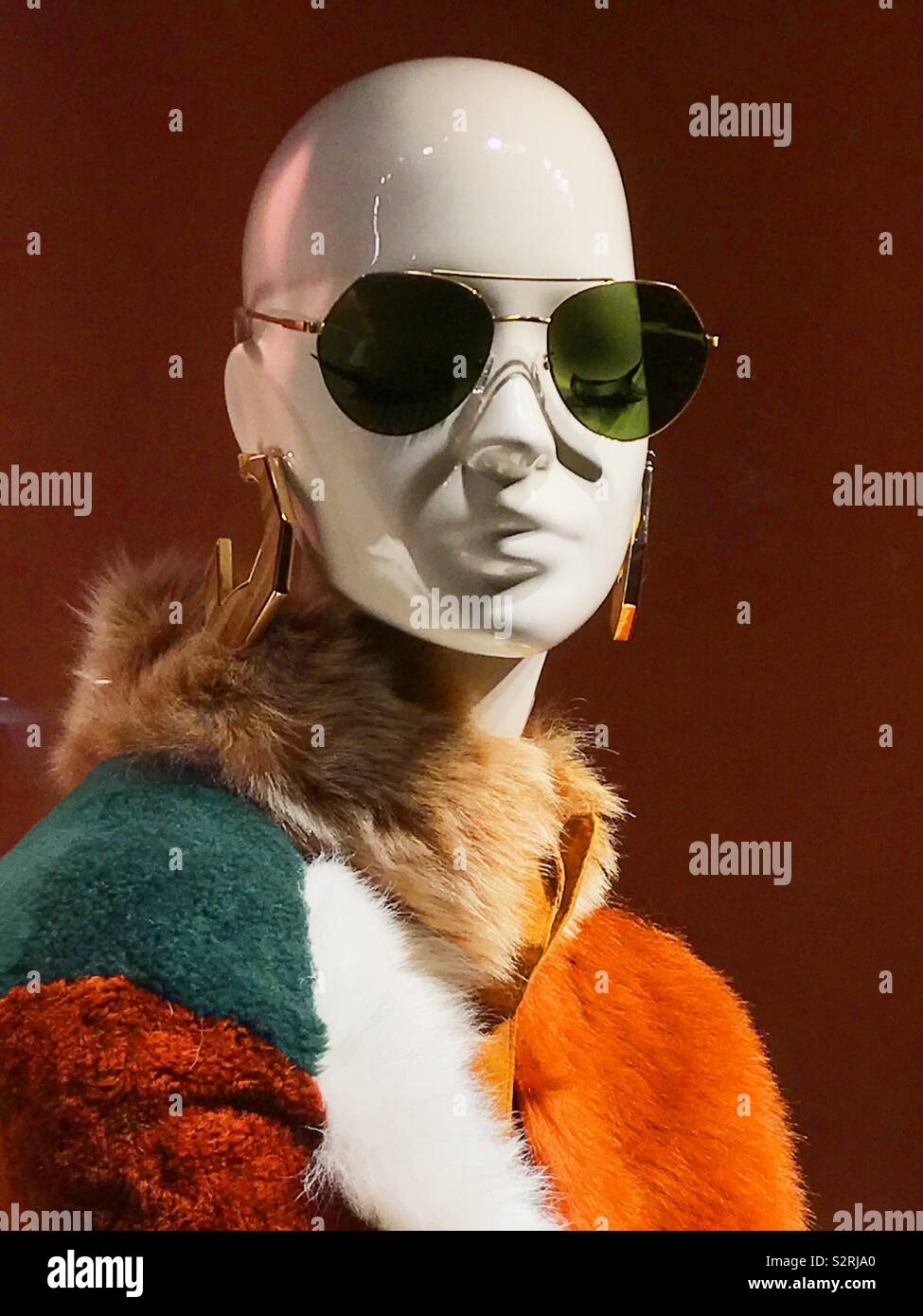 Mannequin wearing sunglasses - Smartphone Captured Stock Image