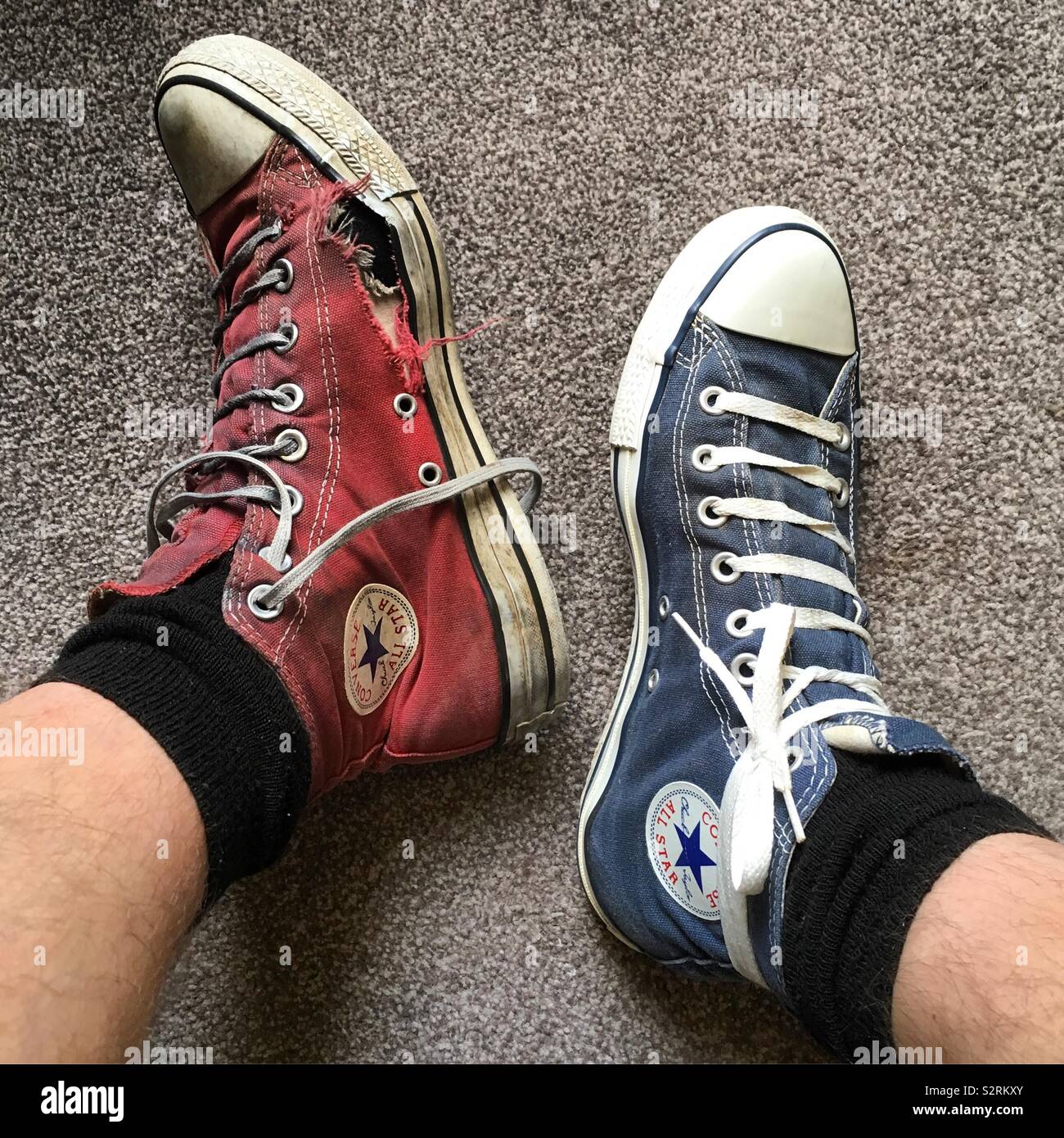 Worn out converse hi-res stock photography and images - Alamy