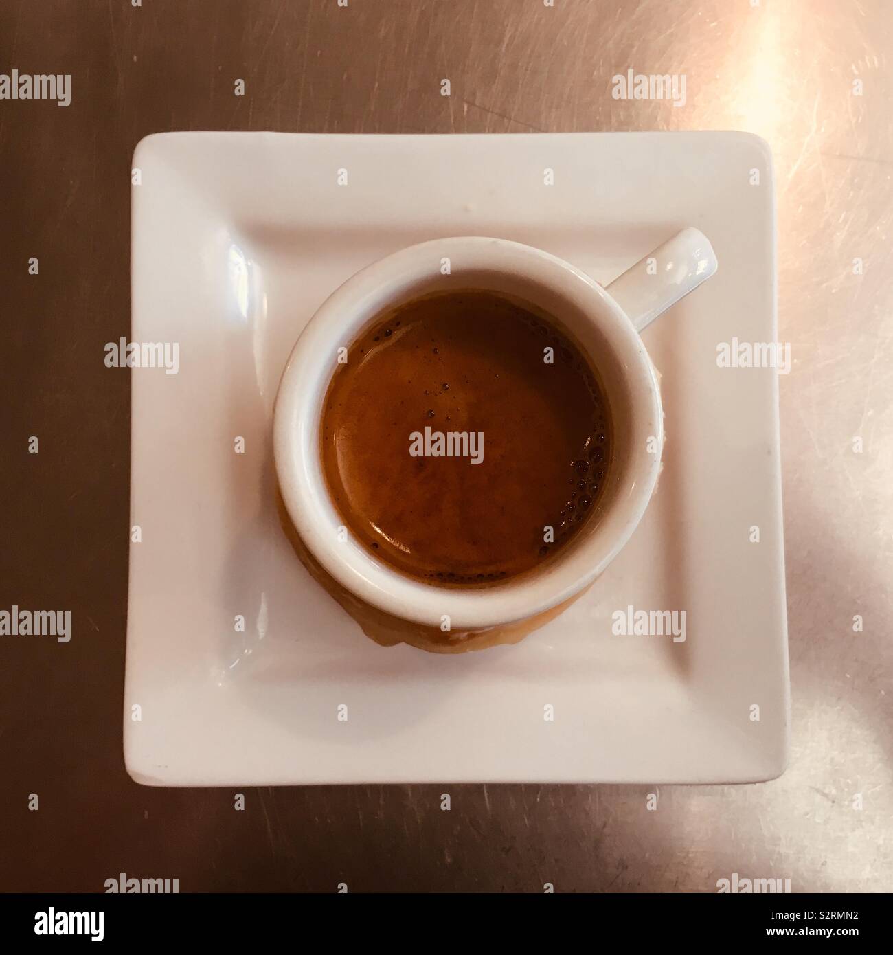 Espresso in Demitasse Cup Stock Photo Alamy
