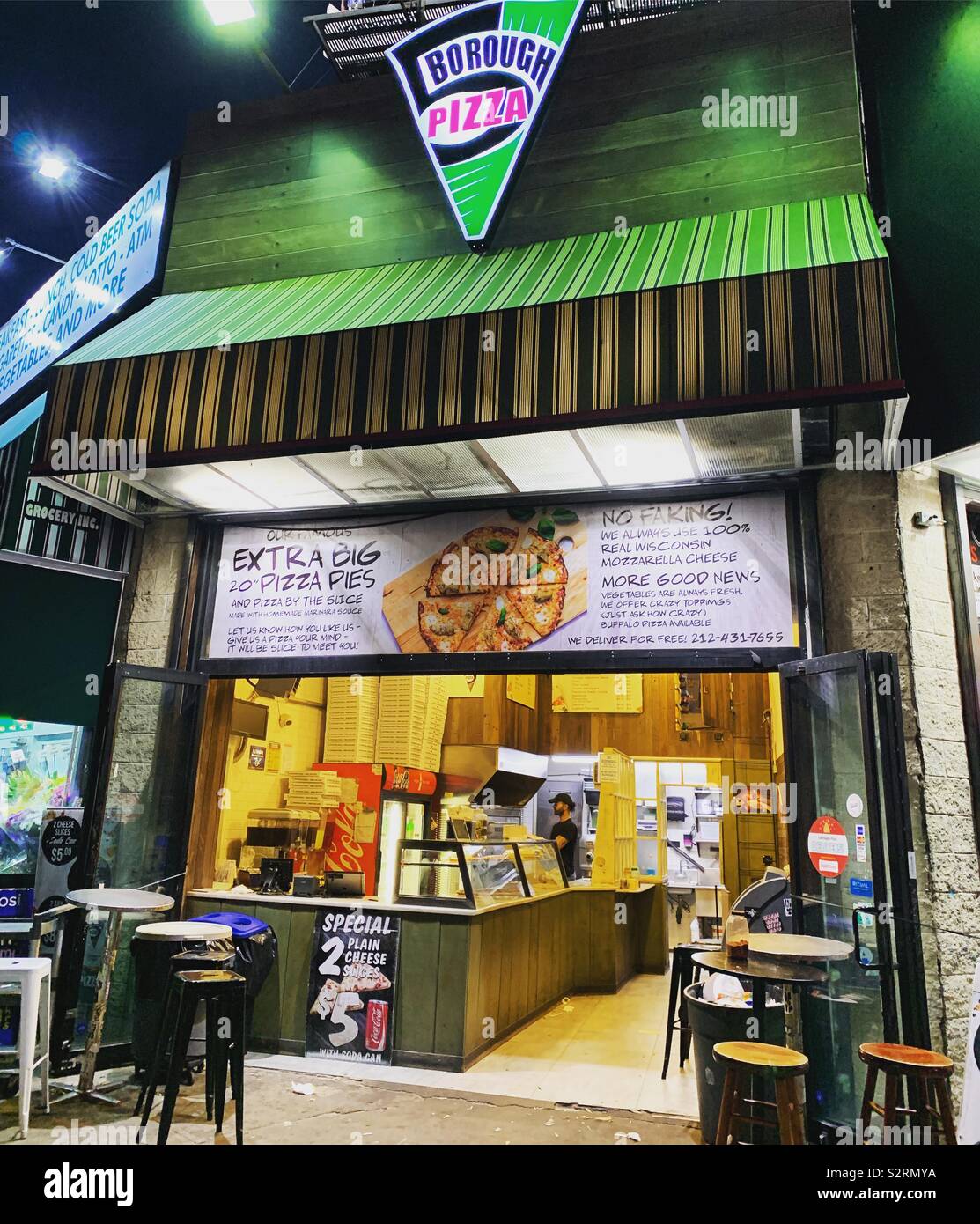 5 Boroughs Pizza, Tribeca, New York City Stock Photo Alamy