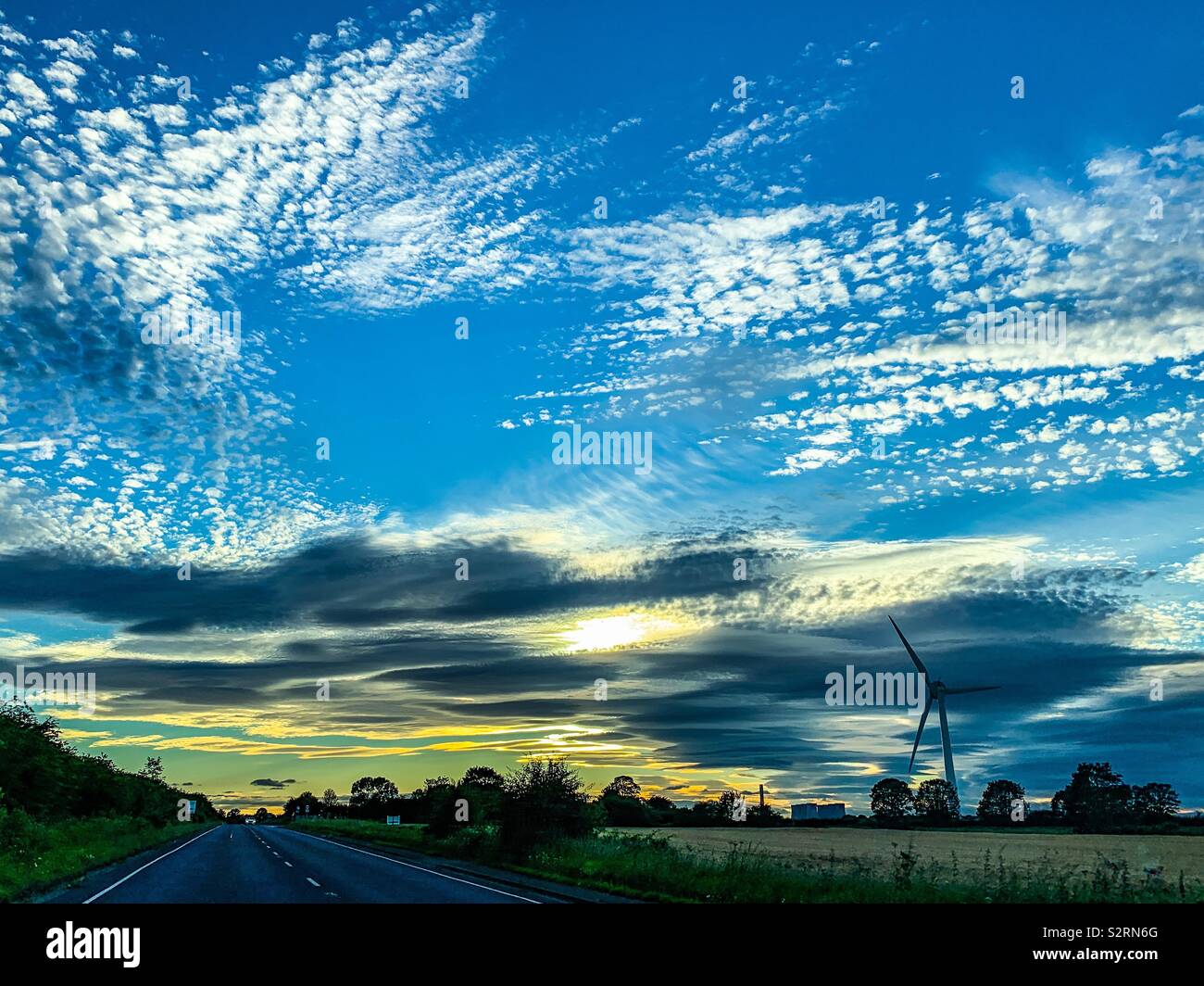 Driving on A road in summer Stock Photo - Alamy
