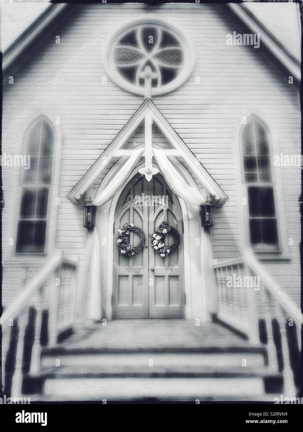 Mother of Sorrows church, Peninsula, Ohio - Smartphone Captured Stock Image